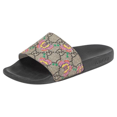 gucci butterfly slides